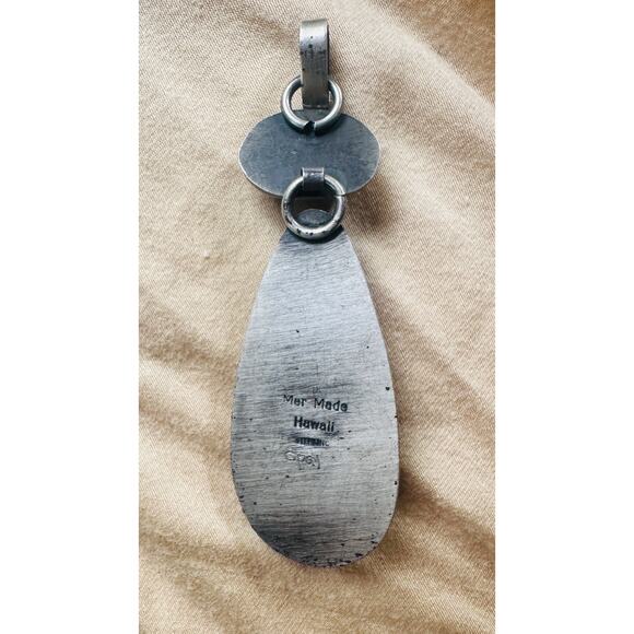 Australian Boulder Opal Pendant – Double Stone Ironstone Matrix Sterling Setting - Picture 2 of 4